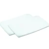 Lot de 2 draps housses nouveau-né blancs pour matelas de lit de voyage 3 en 1 Swift