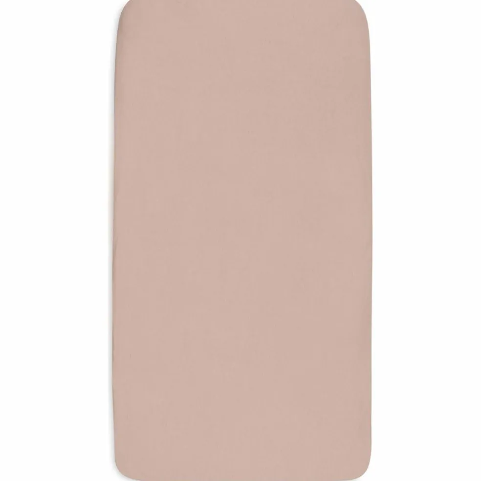 Lot de 2 draps-housses en jersey Wild Rose-Ivory (70 x 140 cm)