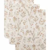 Lot de 3 gants de toilette en gaze de coton Bloomy