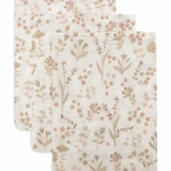 Lot de 3 gants de toilette en gaze de coton Bloomy