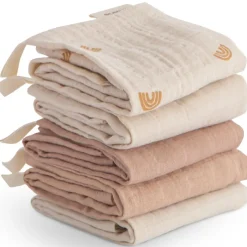 Lot de 5 gants de toilette Rainbow Blue