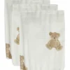 Lot de 3 gants de toilette en coton ours Teddy Bear