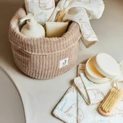 Lot de 3 gants de toilette en gaze de coton Elephant Tales