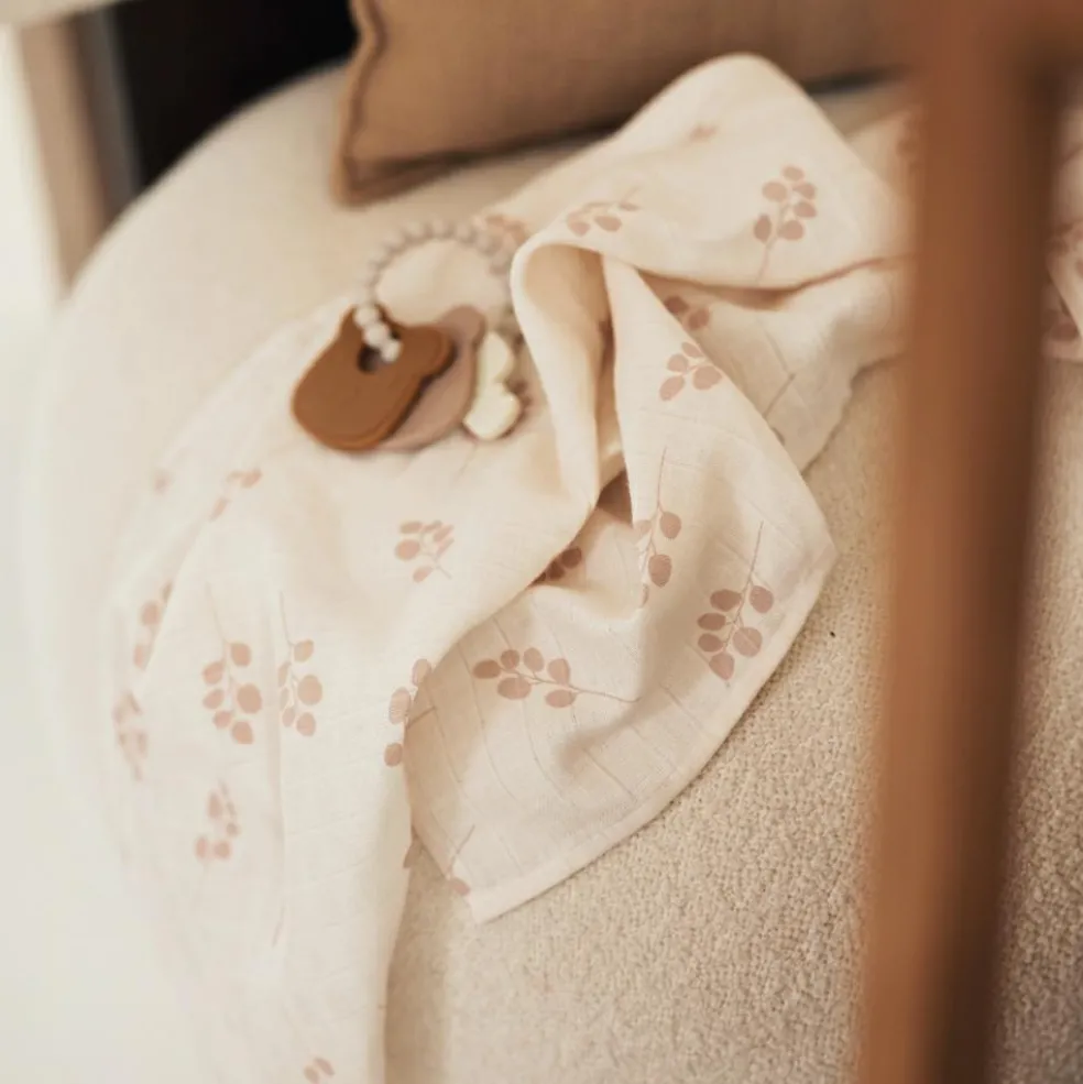 Lot de 3 gants de toilette en gaze de coton Twig Wild Rose