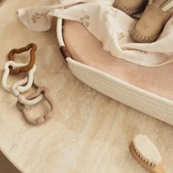 Lot de 3 gants de toilette en gaze de coton Twig Olive Green