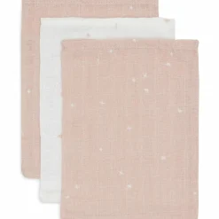 Lot de 3 gants de toilette en gaze de coton Twinkling Wild Rose