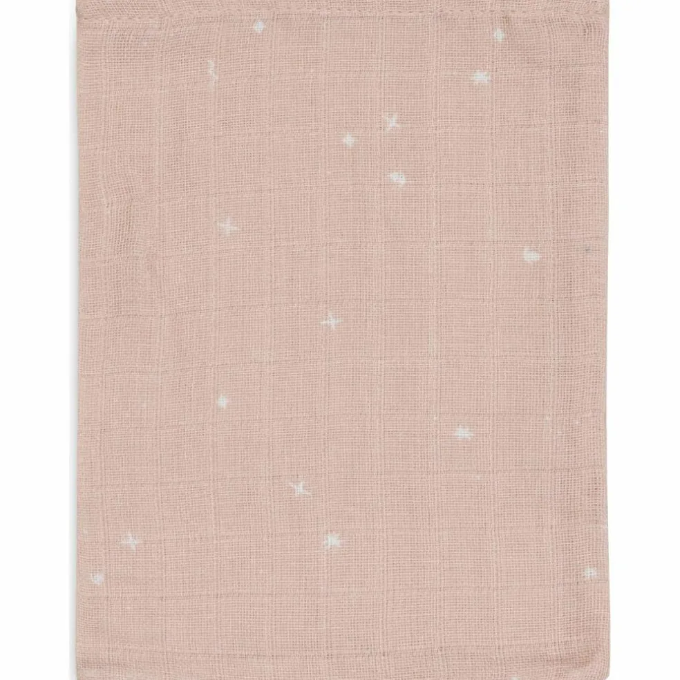 Lot de 3 gants de toilette en gaze de coton Twinkling Wild Rose
