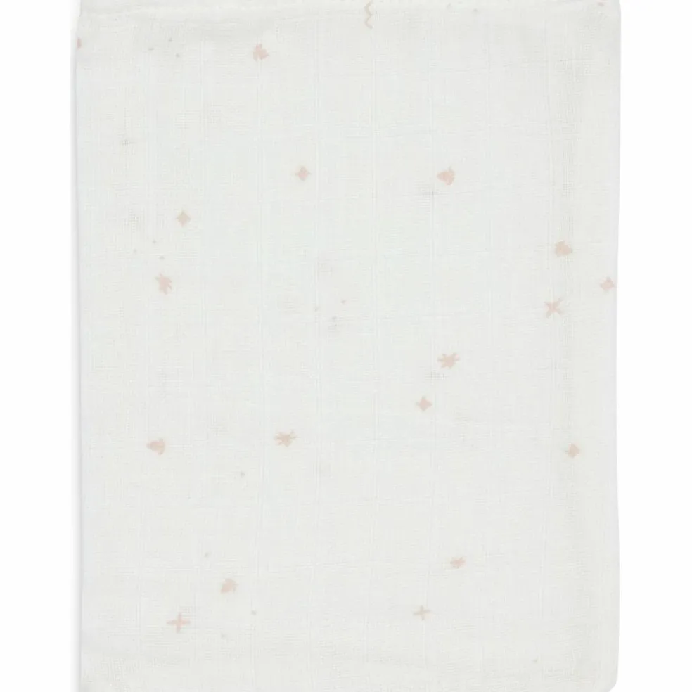 Lot de 3 gants de toilette en gaze de coton Twinkling Wild Rose