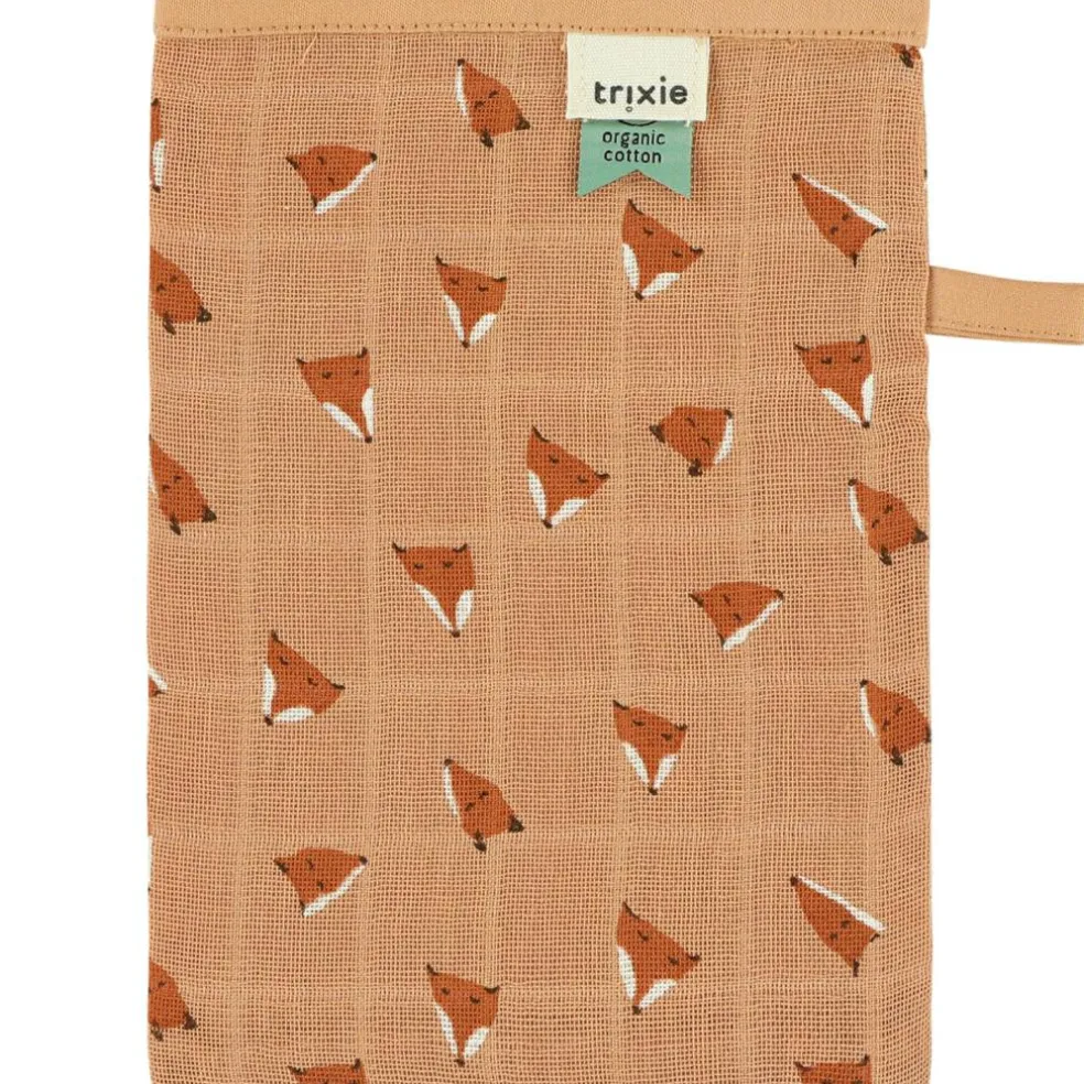 Lot de 3 gants de toilette en mousseline Fierce Fox