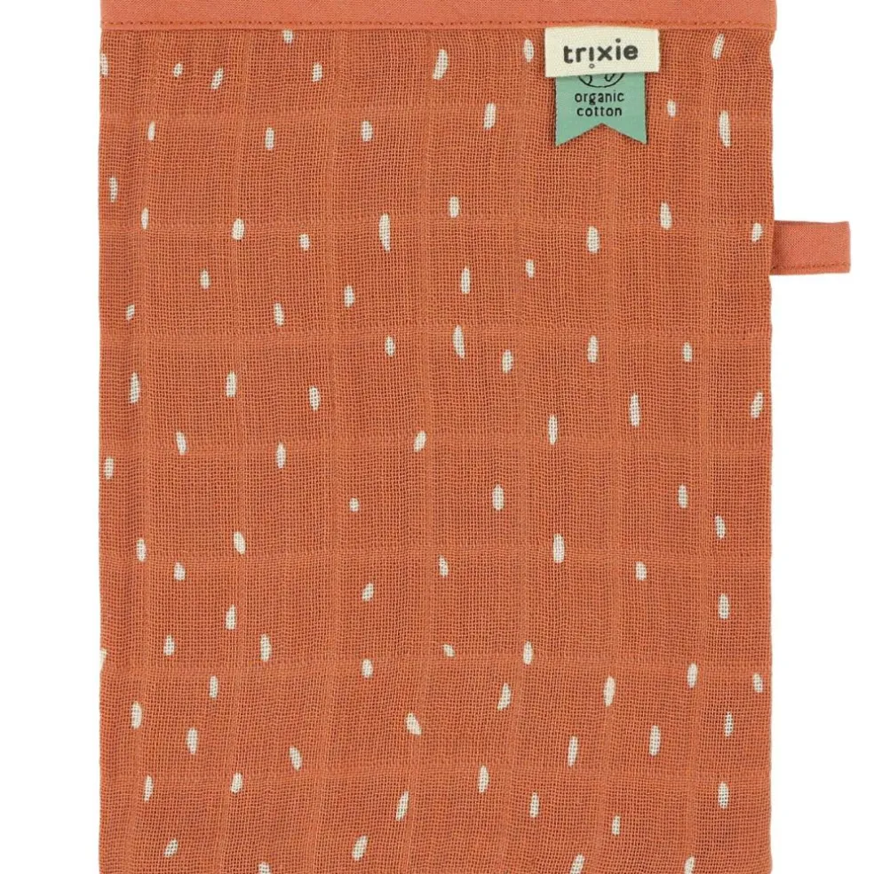 Lot de 3 gants de toilette en mousseline Fierce Fox