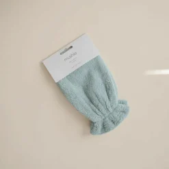 Lot de 2 gants de toilette en coton bio Sea Mist