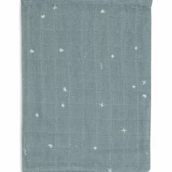 Lot de 3 gants de toilette en gaze de coton Twinkling Sea Green