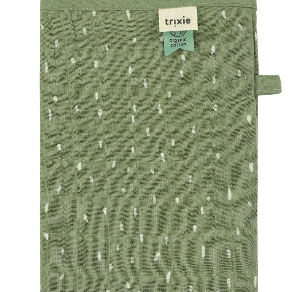 Lot de 3 gants de toilette en mousseline Daring Dino