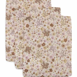 Lot de 3 gants de toilette en gaze de coton Flower Fairies