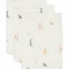 Lot de 3 gants de toilette en gaze de coton Jungle Jambo