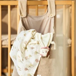 Lot de 3 gants de toilette en gaze de coton Tiny Park