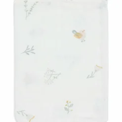 Lot de 3 gants de toilette en gaze de coton Lovely Birds