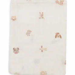 Lot de 3 gants de toilette en gaze de coton Animal Friends