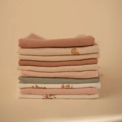 Lot de 5 gants de toilette Pink Flowers