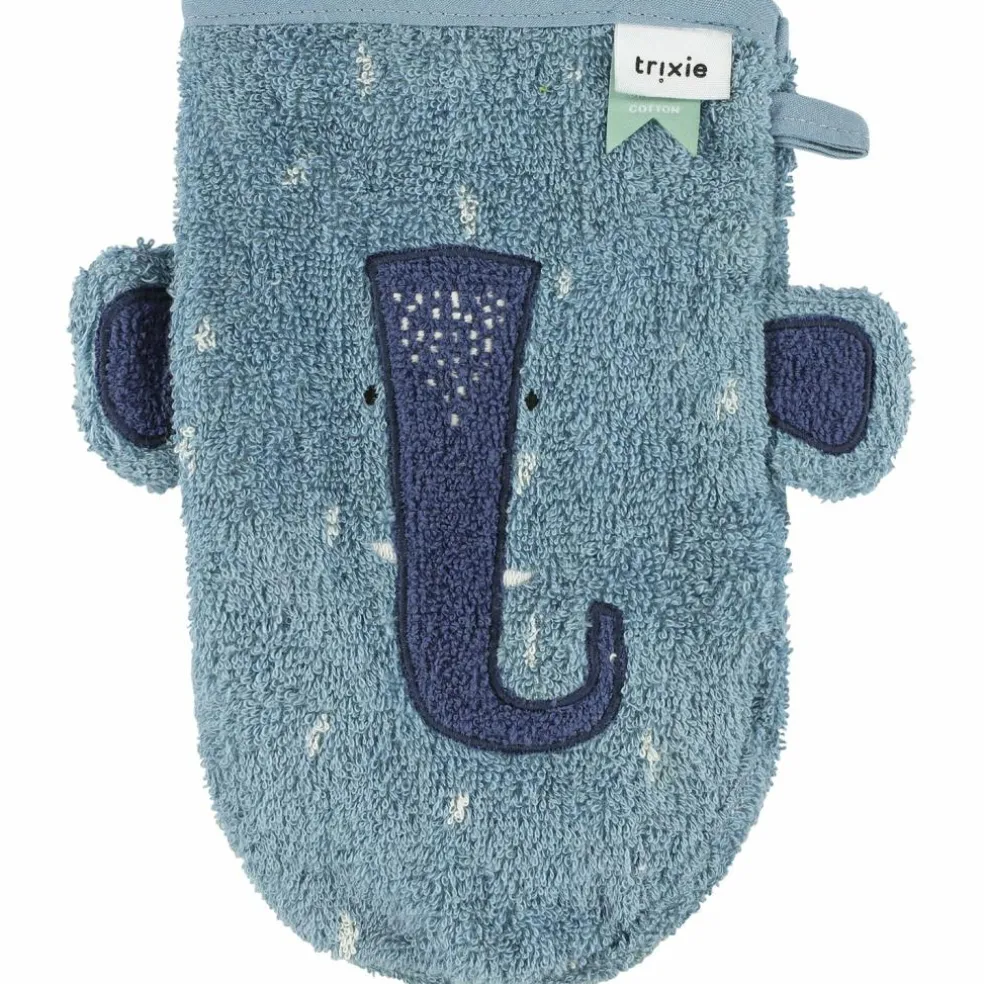Lot de 2 gants de toilette Mr. Dino et Mrs. Elephant
