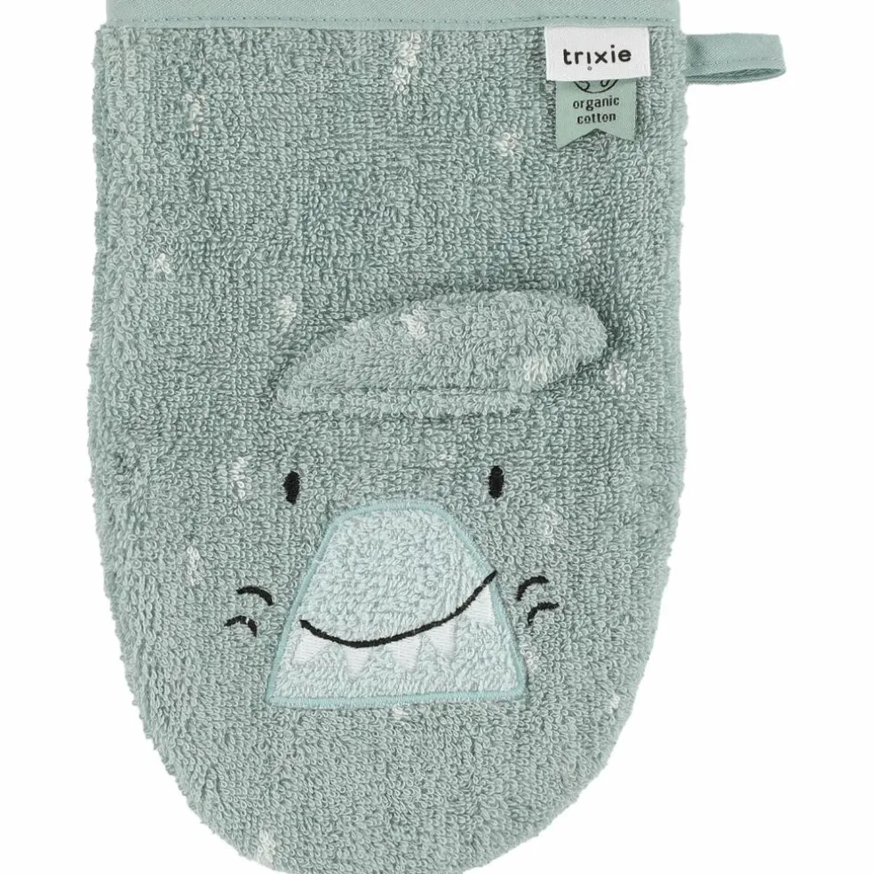 Lot de 2 gants de toilette Mr. Shark et Mr. Dino