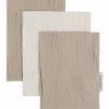 Lot de 3 gants de toilette Tender Beige-Linen