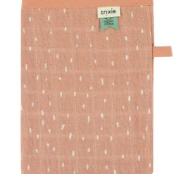 Lot de 3 gants de toilette en mousseline Rosy Rabbit