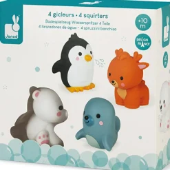 Lot de 4 gicleurs de bain Animaux polaires