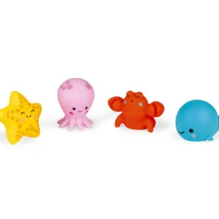 Lot de 4 gicleurs de bain Animaux marins
