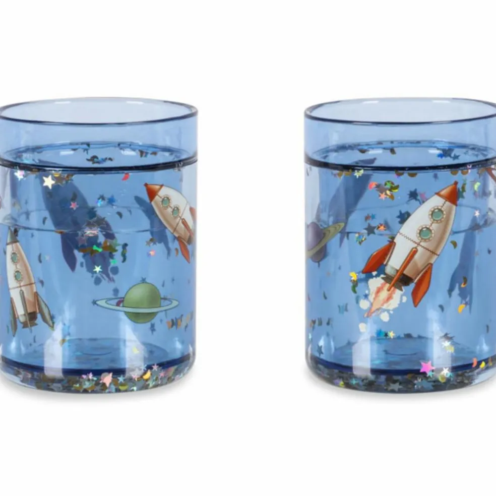 Lot de 2 gobelets à paillettes Outer Espace