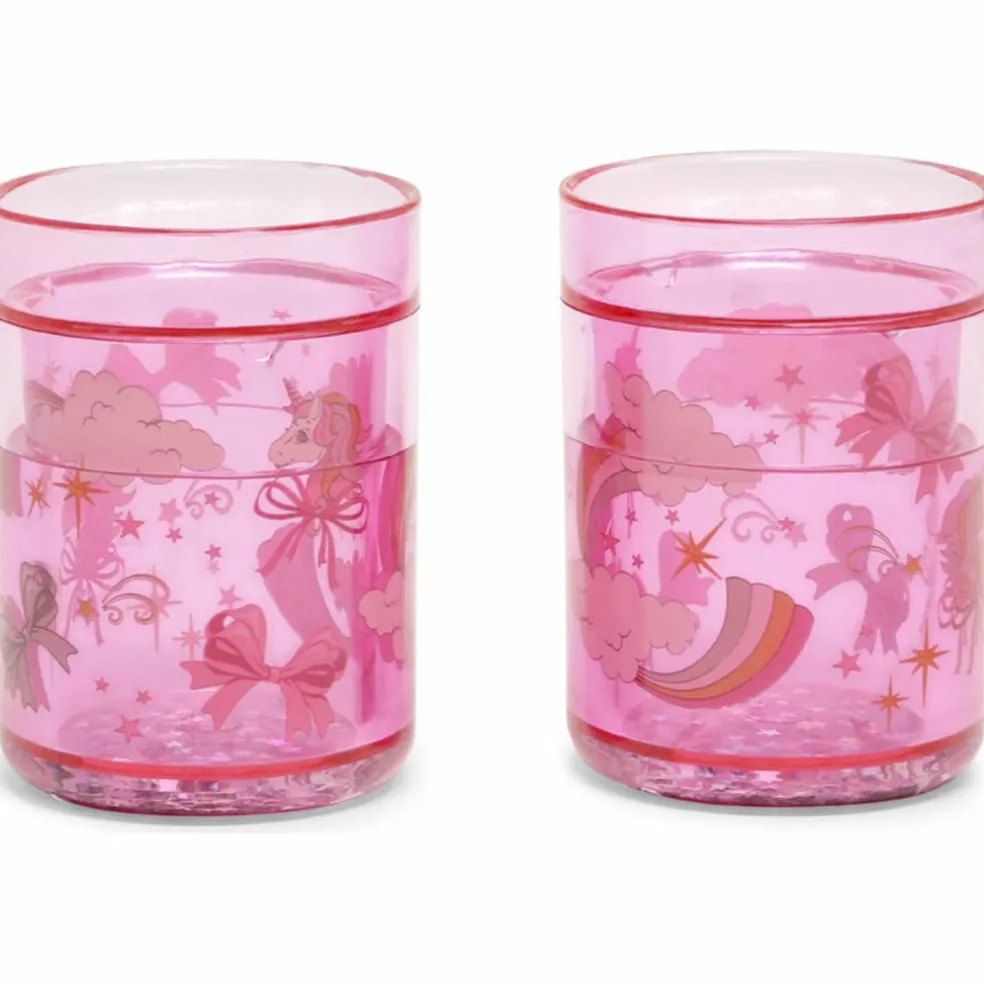 Lot de 2 gobelets à paillettes Rainbow Bow