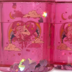 Lot de 2 gobelets à paillettes Licorne