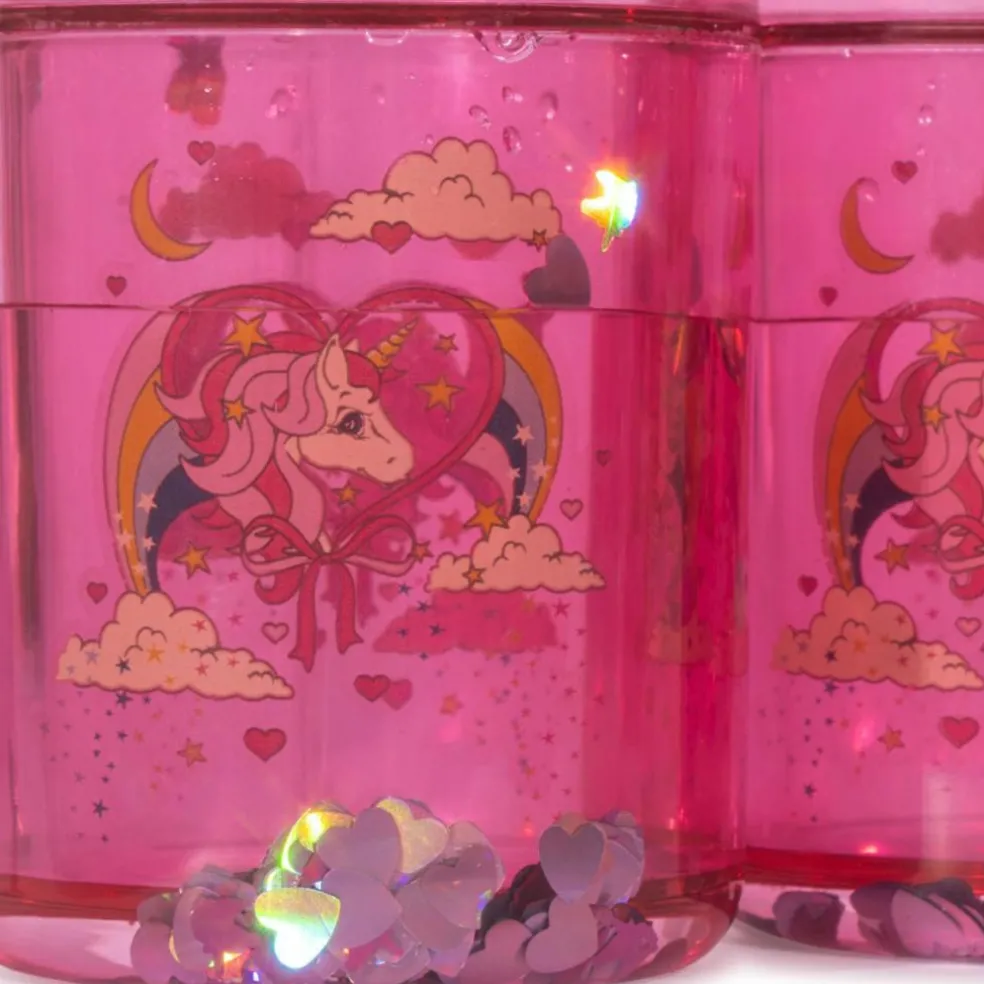 Lot de 2 gobelets à paillettes Licorne