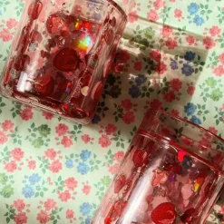 Lot de 2 gobelets à paillettes Fragola