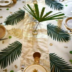 Lot de 8 gobelets en carton Tropi Chic palmier