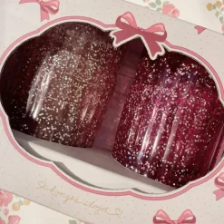 Lot de 4 gobelets Glitter Pink mix