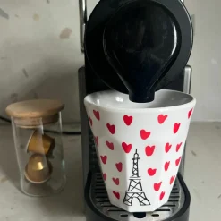 Lot de 6 gobelets paris picto cœurs