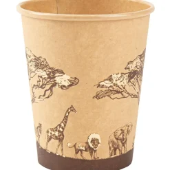 Lot de 8 gobelets Safari Kraft (255 ml)