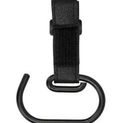 Lot de 2 grands crochets pour poussette noir