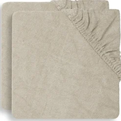 Lot de 2 housses de matelas à langer en éponge Nougat (50 x 70 cm)