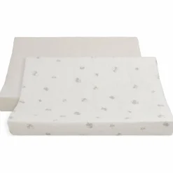 Lot de 2 housses de matelas à langer Tender Linen-Clover (45 x 70 cm)