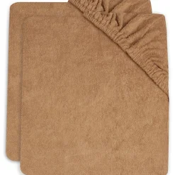 Lot de 2 housses de matelas à langer en éponge Biscuit (50 x 70 cm)