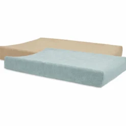 Lot de 2 housses de matelas à langer Sea Green-Biscuit (50 x 70 cm)