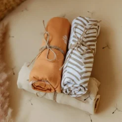 Lot de 3 housses de matelas à langer Boho (40 x 80 cm)