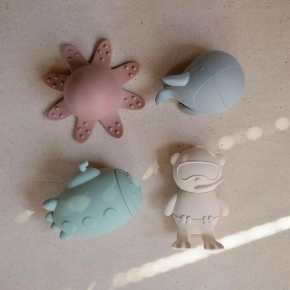 Lot de 4 jouets de bain Sealife