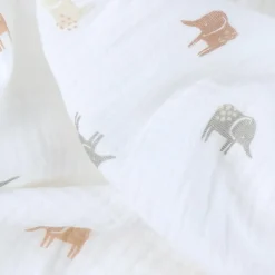 Lot de 2 langes Elephants (70 x 70 cm)