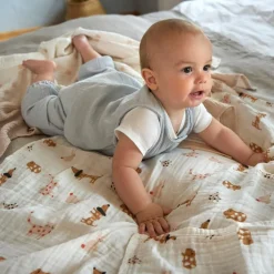 Lot de 3 langes en coton bio Little Mateys (85 x 85 cm)