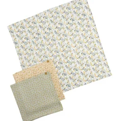 Lot de 3 langes en coton bio Promenons nous (70 x 70 cm)