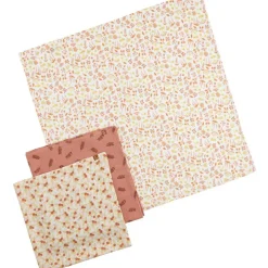 Lot de 3 langes en coton bio Esmée (70 x 70 cm)