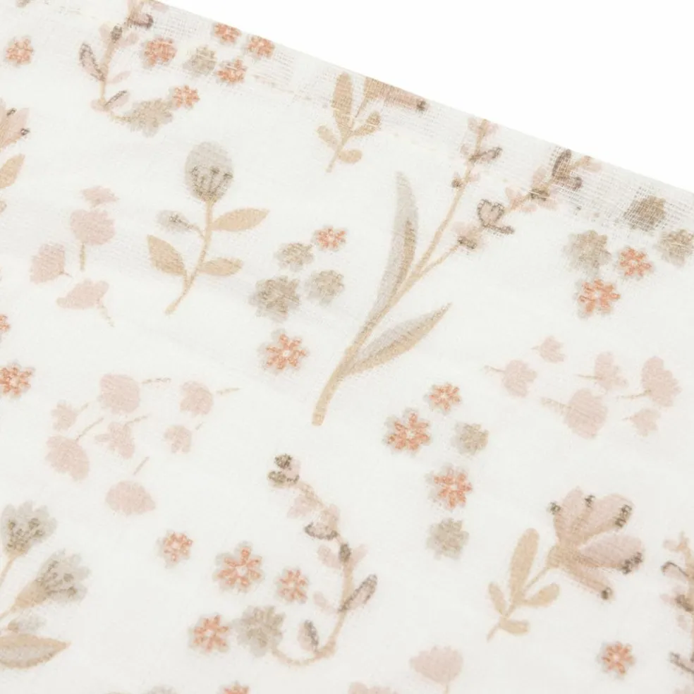 Lot de 3 langes en coton Bloomy (70 x 70 cm)